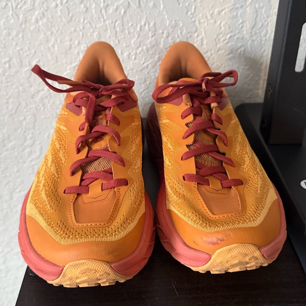 Hoka One One Orange Athletic Shoes